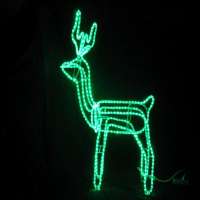 Blue Color Reindeer Shape LED Christmas Motif Light