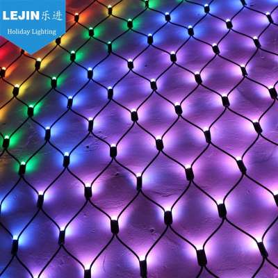 programmable led net light Christmas event holiday lights 2 X 2 m colorful  lights net