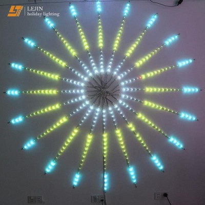 color changing digital led meteor rain light fireworks garland led motif light